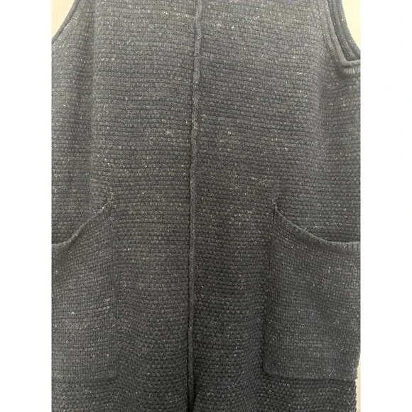 Free People Beach Hailee Knit Sweater Jumper Jumpsuit Navy Sz M Boho Beach - Picture 5 of 12